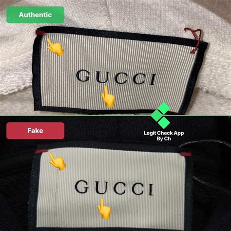 gucci hoodie real vs fake|authentic gucci clothing tags.